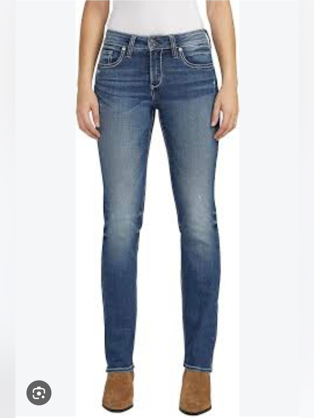 Silver Suki Straight Classic Women's Distressed Jeans